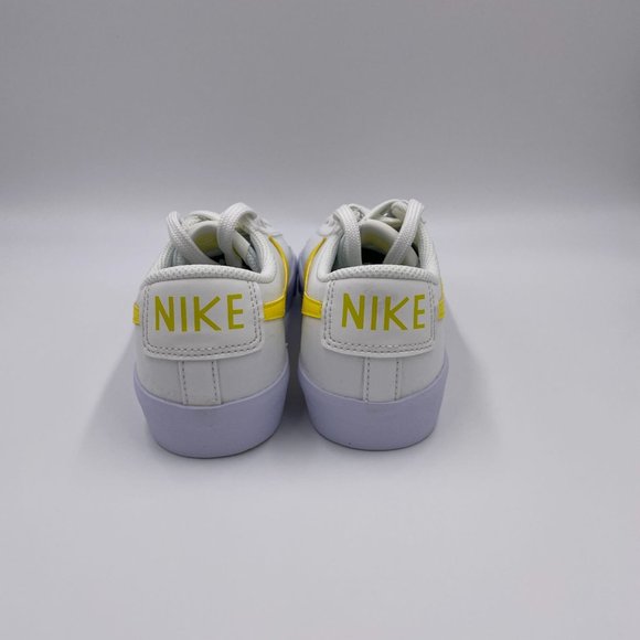 Nike Blazer Low ' 77 White / Yellow Womens Shoes - Picture 4 of 8